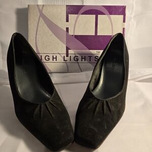 Highlights‎ Women's Black High-Heeled Dress Shoes Size 6.5 Style 28943 Jerri Pmp